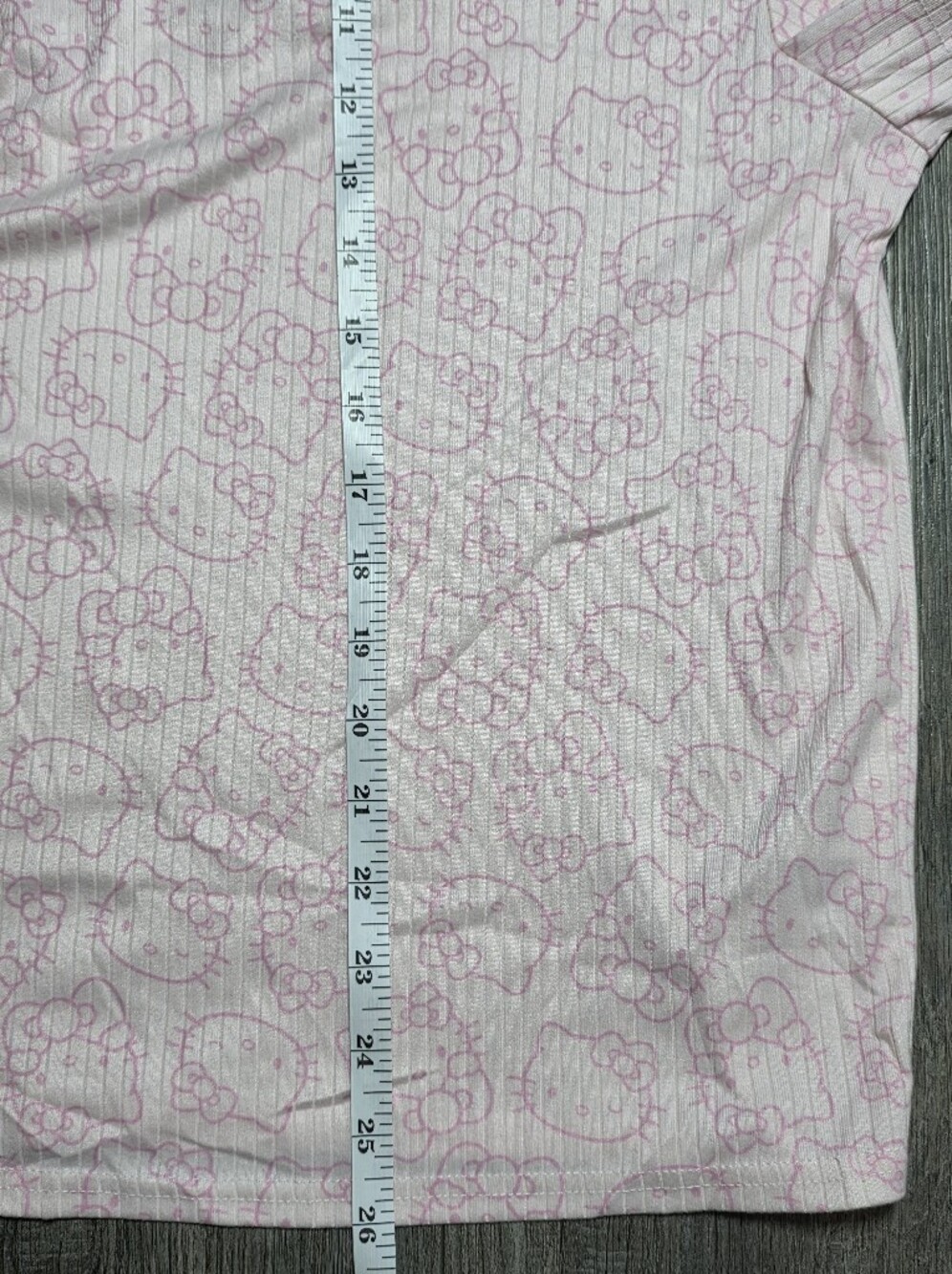 Hello Kitty Ribbed Henley 2-Piece Pajama Set Sz XXL *NWT - Picture 7 of 15